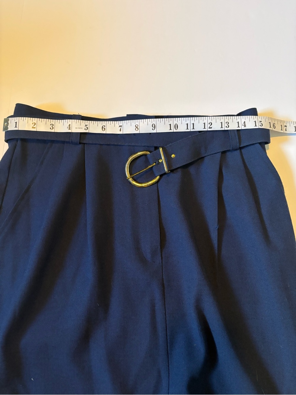Sport Collection, Vintage,80’s, Midi Skirt with Gold Buckle, Vintage Sz 14. - Picture 6 of 10